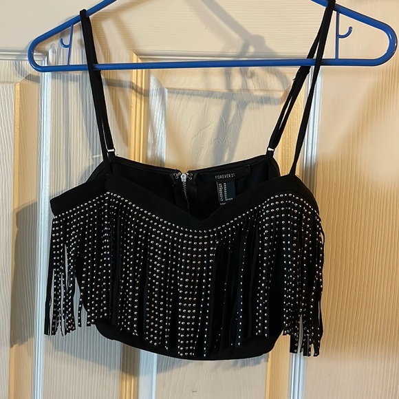 Forever 21 Studded Top🖤♾️◾️ - Picture 1 of 2